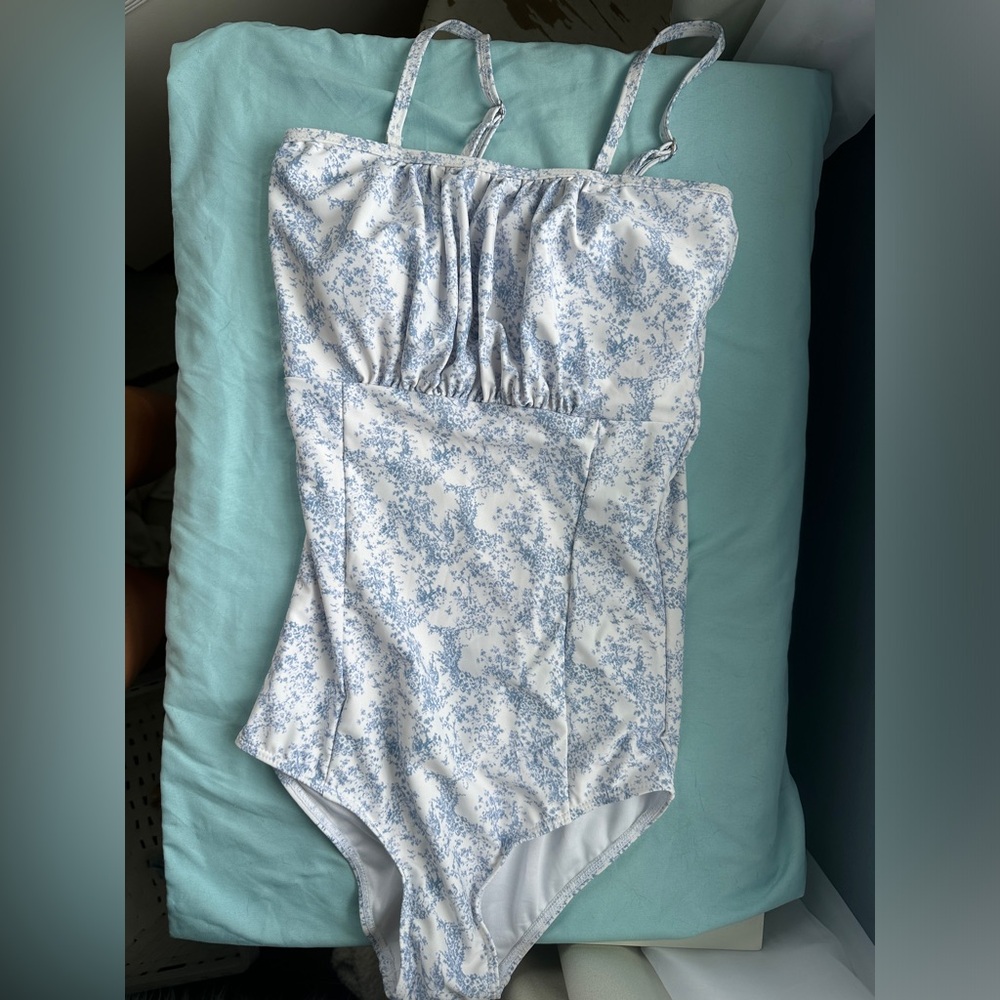 Never worn blue vintage swimsuit